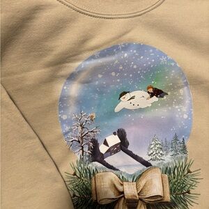 Vintage Snowman Sweatshirt Crew neck